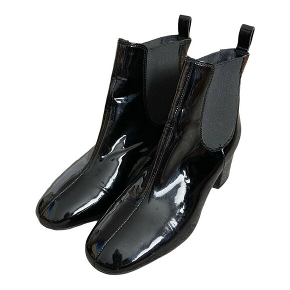 Office 39 Love Bug Block Heel Chelsea Boots Black - Picture 2 of 9